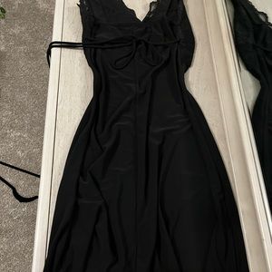 Black Lace Top Dress